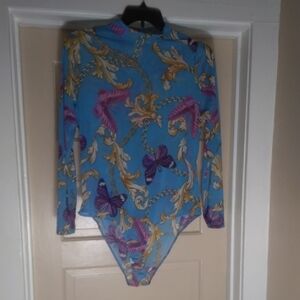 Bluebelle Women's Bodysuit - Blue and Purple